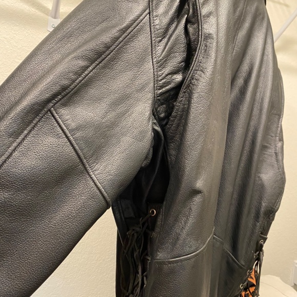 Men’s Leather Riding Jacket - Picture 4 of 4